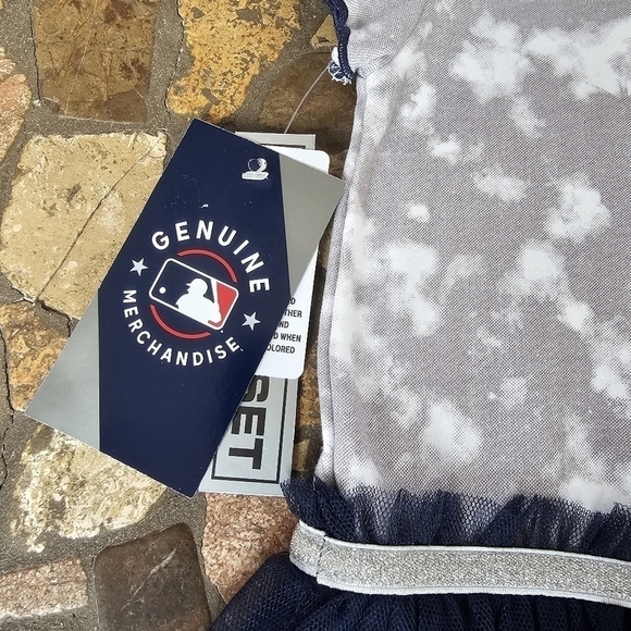 NWT Red Sox Toddler Dress with Tulle Skirt and Sparkle Waistline, Size 2T - Picture 8 of 9